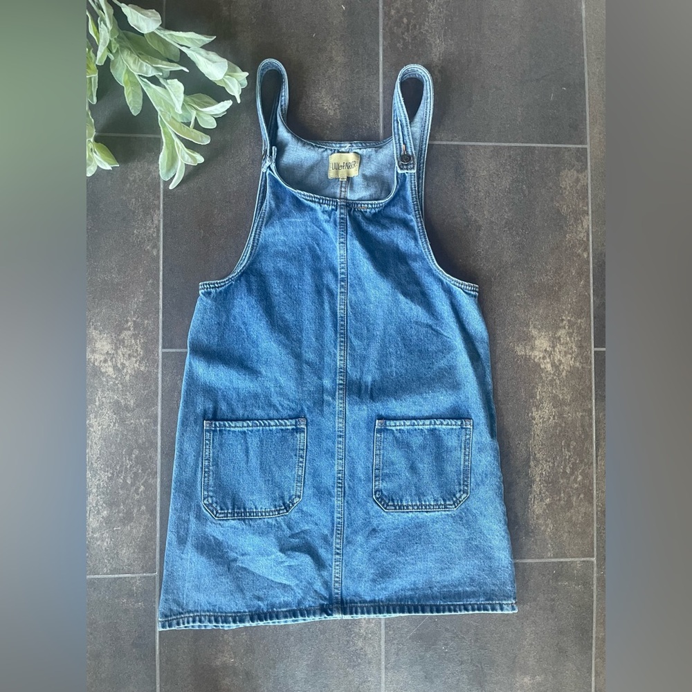 Blue Denim Overall Dress